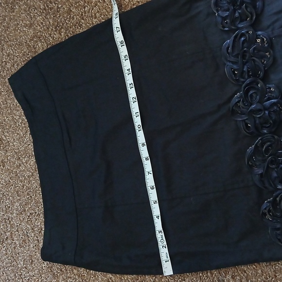Event womens black floral cotton skirt size medium - Picture 12 of 13